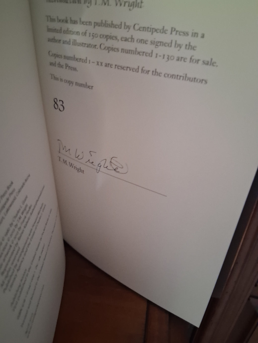 The Nestling by Charles L. Grant (Centipede Press) signed