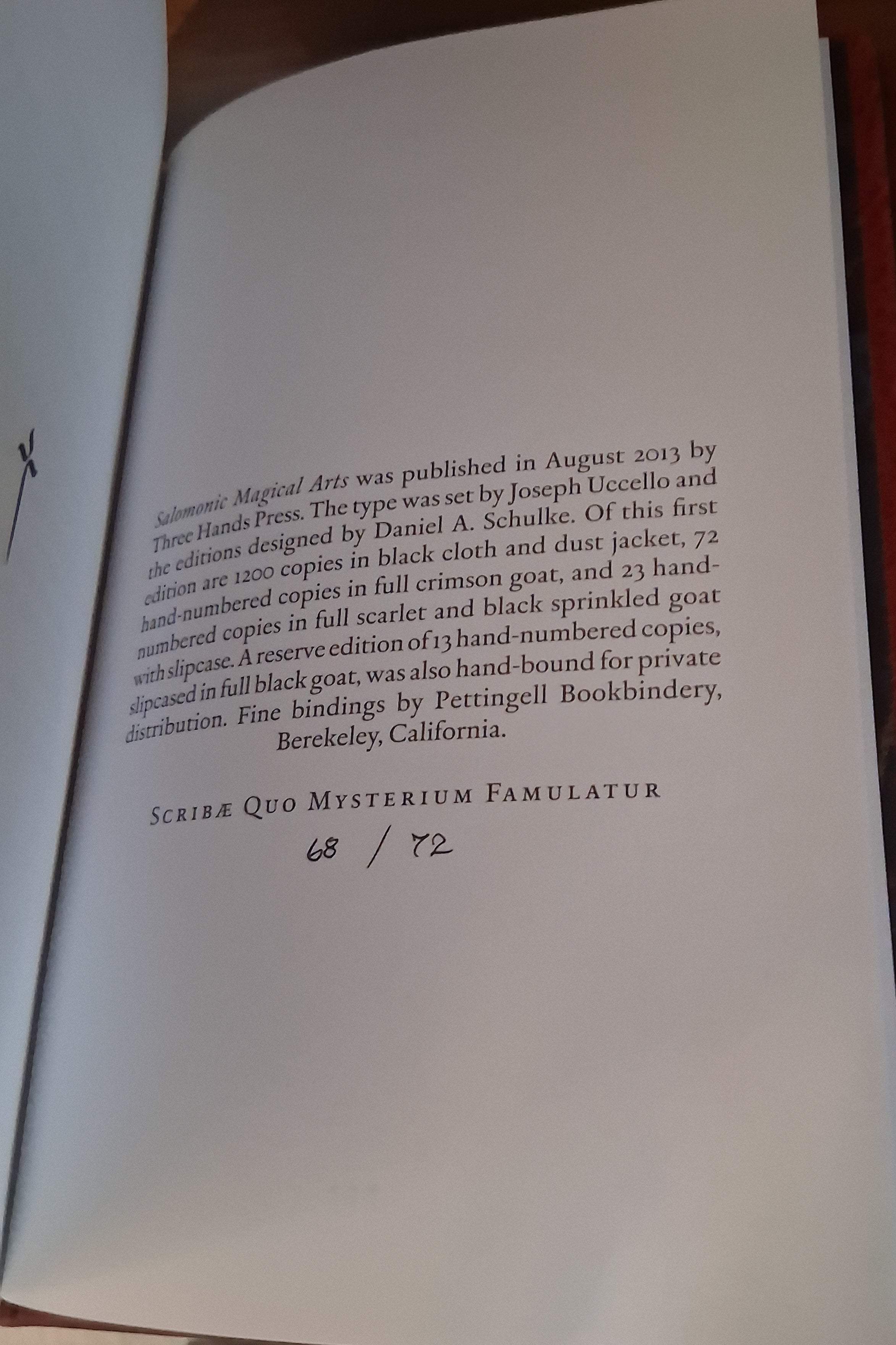 Salomonic Magical Arts by Frederik Eytzinger (Three Hands Press)
