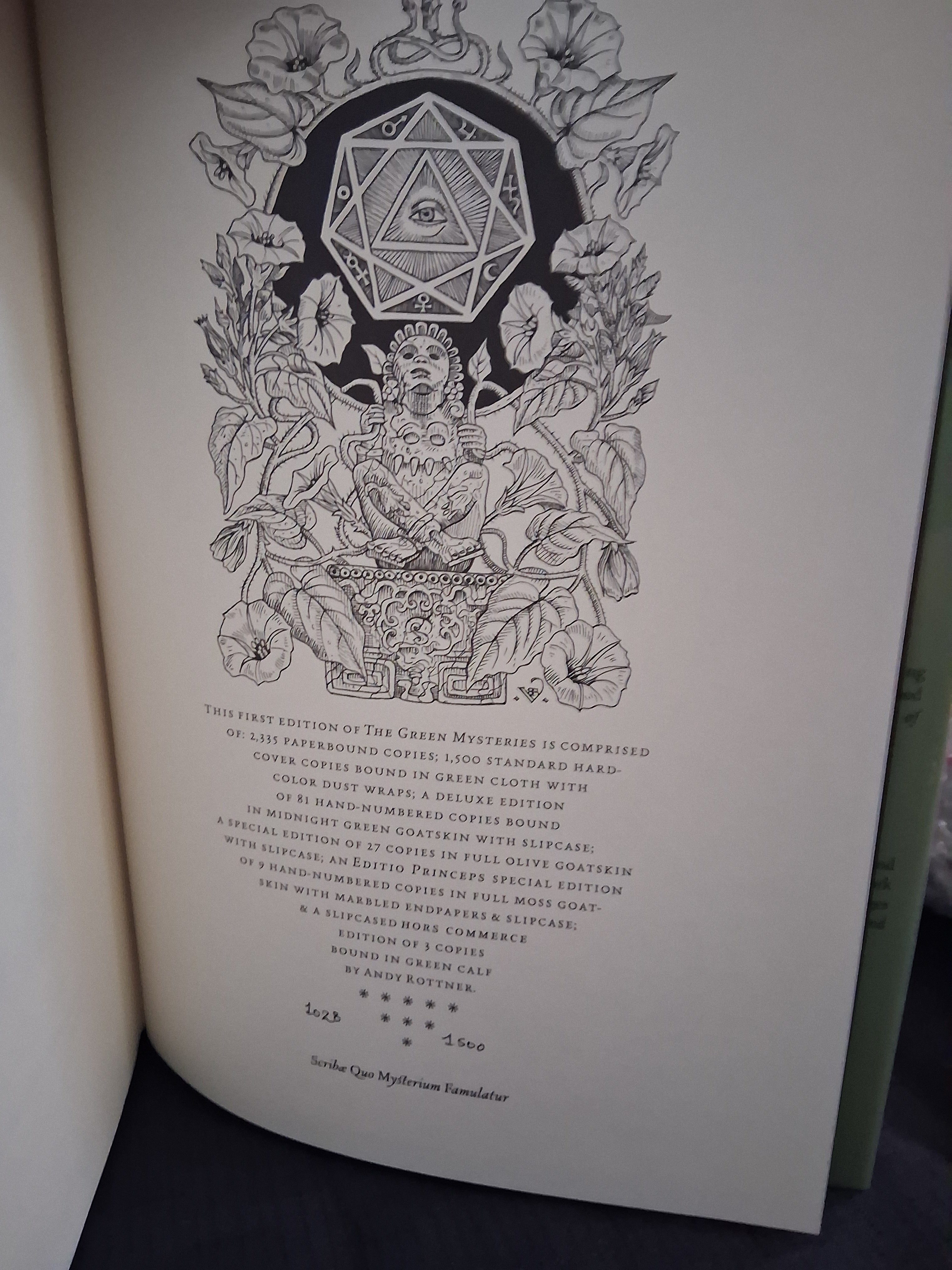 The Green Mysteries by Daniel Schulke HC (Three Hands Press)